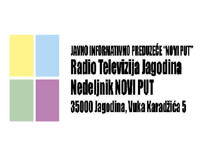 Нови пут јп / Kopernikus Radio Televizija Jagodina doo Jagodina
